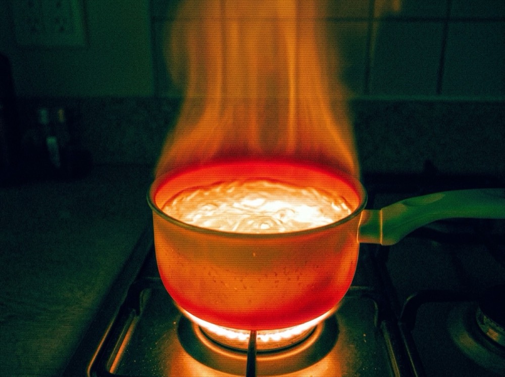 OBEX thermal imaging sensor detecting stovetop heat
